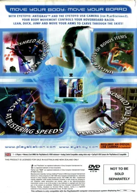 EyeToy - Antigrav box cover back